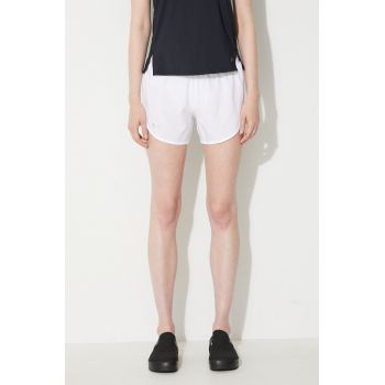 Under Armour pantaloni scurți de alergare Fly By Elite culoarea verde, neted, medium waist 1369766-593