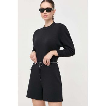 Karl Lagerfeld salopeta culoarea negru, cu decolteu rotund