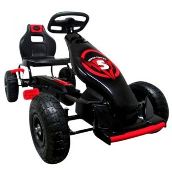 Kart cu pedale R-Sport Gokart cu roti gonflabile G8 rosu de firma original