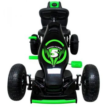 Kart cu pedale R-Sport Gokart cu roti gonflabile G8 verde de firma original
