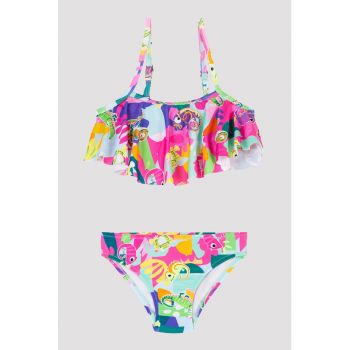 Costum de baie din doua piese - cu imprimeu