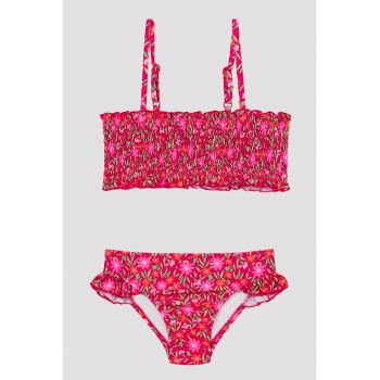 Costum de baie din doua piese - cu imprimeu floral