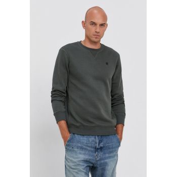 G-Star Raw bluza barbati, culoarea gri, neted