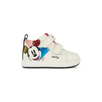 Pantofi sport cu inchidere velcro si model cu desene animate