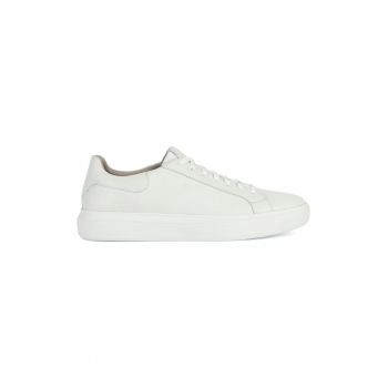 Pantofi sport din piele cu insertii din denim Deiven