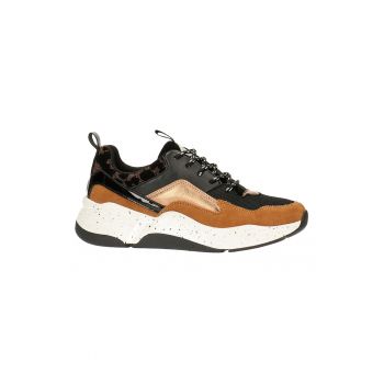 Pantofi sport din piele ecologica si material textil