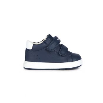 Pantofi sport mid-high de piele cu insertii de piele intoarsa Biglia