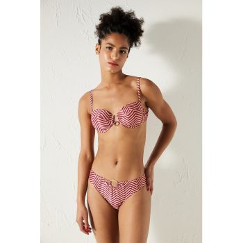 Sutien de baie cu model herringbone ieftin