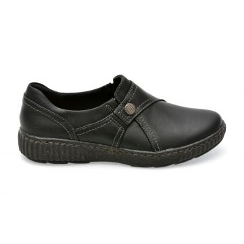 Pantofi CLARKS negri, CAROPEA, din piele naturala ieftini