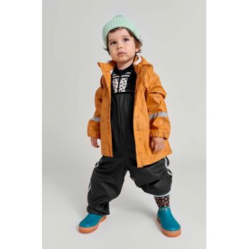 Reima jachetă și pantaloni pentru copii Moomin Plask culoarea portocaliu de firma originala