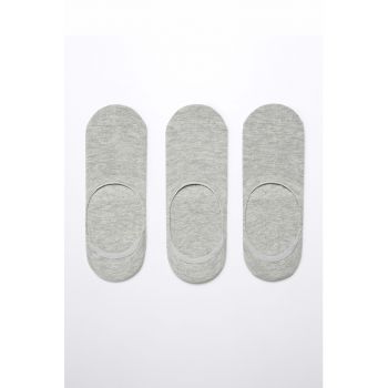 Set de sosete foarte scurte Pinkgrey - 3 perechi