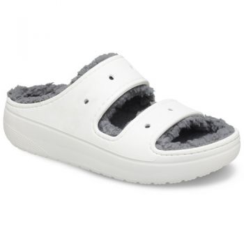 Slapi unisex Crocs Classic Cozzzy Sandal 207446-100 la reducere