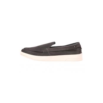 Pantofi loafer din piele intoarsa cu talpa contrastanta ieftini