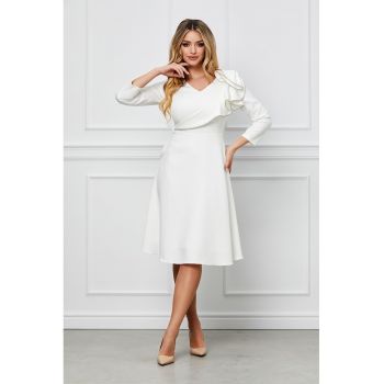 Rochie midi cu volane