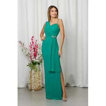 Rochie Riviera Verde Deschis ieftina la reducere