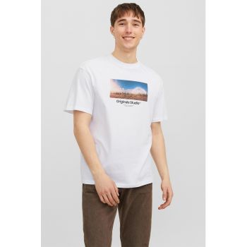 Tricou lejer cu imprimeu foto ieftin