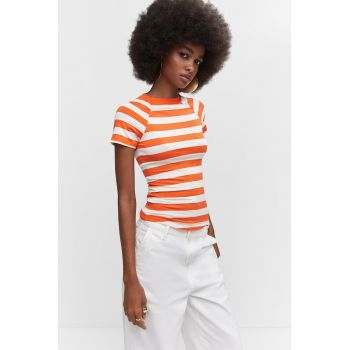 Tricou slim fit cu model in dungi Chick