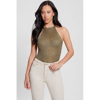 Bluza halter cu perforatii