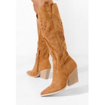 Cizme cowboy dama Ledora camel
