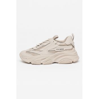 Pantofi sport cu insertii de plasa Possesion