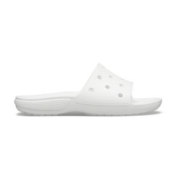 Papuci Classic Crocs Slide Iconic Crocs Comfort Alb - White de firma originali