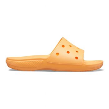 Papuci Classic Crocs Slide Iconic Crocs Comfort Portocaliu - Cantaloupe de firma originali