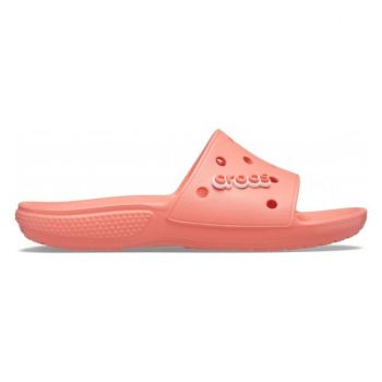 Papuci Classic Crocs Slide Iconic Crocs Comfort Roz - Fresco de firma originali