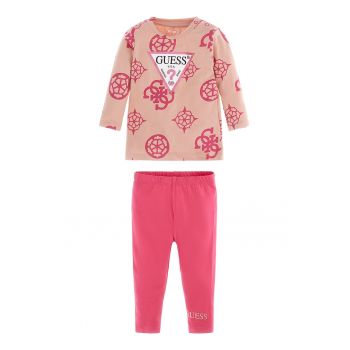 Set de bluza si colanti cu logo