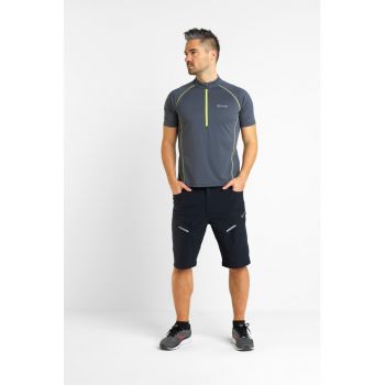 Tricou cu fermoar scurte si maneci raglan pentru ciclism