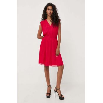 Armani Exchange rochie culoarea rosu, mini, evazati ieftina