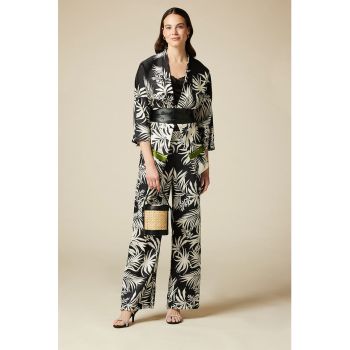 Bluza-kimono cu model tropical