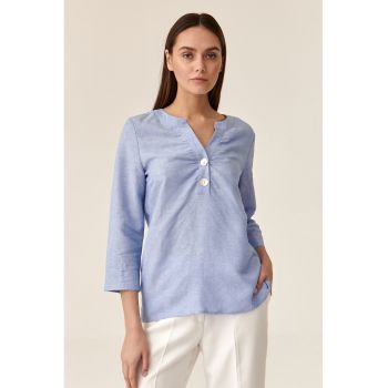 Bluza-tunica din amestec de in