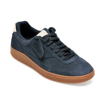 Pantofi CLARKS bleumarin, CRARAAC, din piele intoarsa