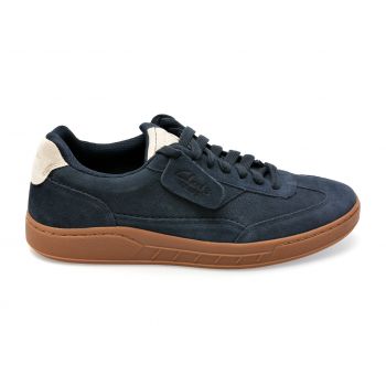 Pantofi CLARKS bleumarin, CRARAAC, din piele intoarsa