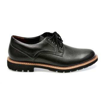 Pantofi CLARKS negri, BATCHAL, din piele naturala de firma originali