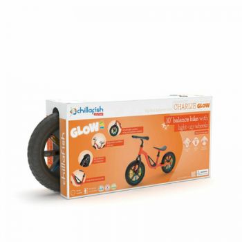 Bicicleta de echilibru Chillafish usoara Charlie Glow orange ieftina
