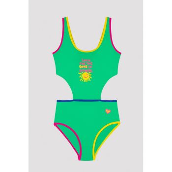 Costum de baie intreg cu decupaje