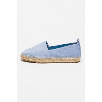 Espadrile de piele nabuc