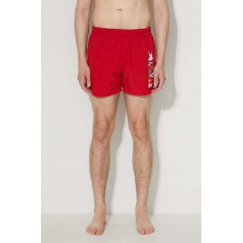 Helly Hansen pantaloni scurți de baie culoarea roșu