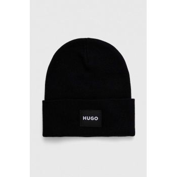 HUGO caciula culoarea negru