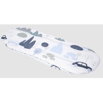 Husa de bumbac Nichiduta cu elastic pentru salteaua de landou Blue Retro Car de firma original