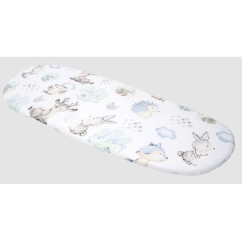 Husa de bumbac Nichiduta cu elastic pentru salteaua de landou Hedgehog