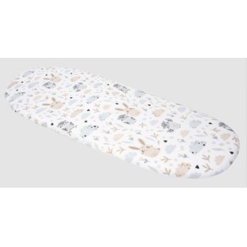 Husa de bumbac Nichiduta cu elastic pentru salteaua de landou Owl
