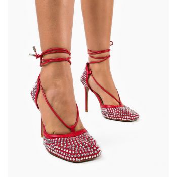 Pantofi dama Delores Rosii ieftini