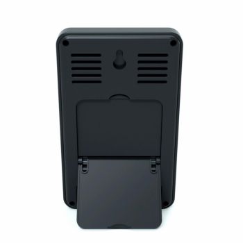 Termometru si higrometru digital AirBi Frame de camera ceas cu alarma si suport expandabil negru BI1050 ieftin