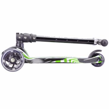 Trotineta cu 3 roti pliabila cu lumini Scooter Swift Green