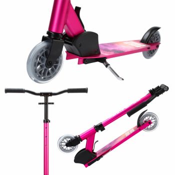 Trotineta fete cu 2 roti pliabila Scooter Deluxe Fuchsia de firma originala