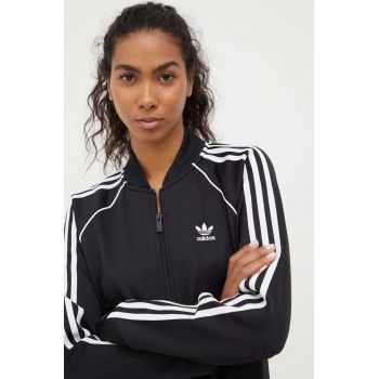 adidas Originals bluză femei, culoarea negru, cu imprimeu  IK4034