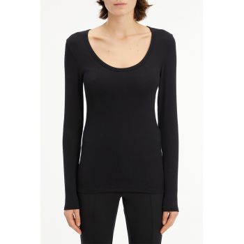Bluza striata cu decolteu adanc