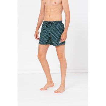 Pantaloni scurti de baie cu model logo Seaworld la reducere